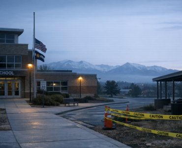 Colorado school safety failures seen at a quiet school entrance on the Front Range
