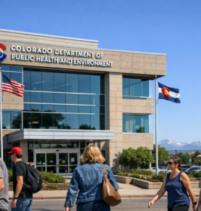 Colorado Department of Public Health building in Denver